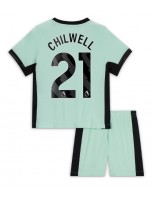 Chelsea Ben Chilwell #21 Alternativní dres pro děti 2023-24 Krátký Rukáv (+ trenýrky)